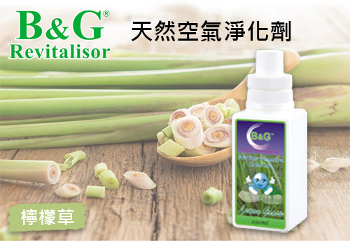 B&G 天然空氣淨化劑-檸檬草驅蚊蟲配方  |B&G 草本空氣淨化